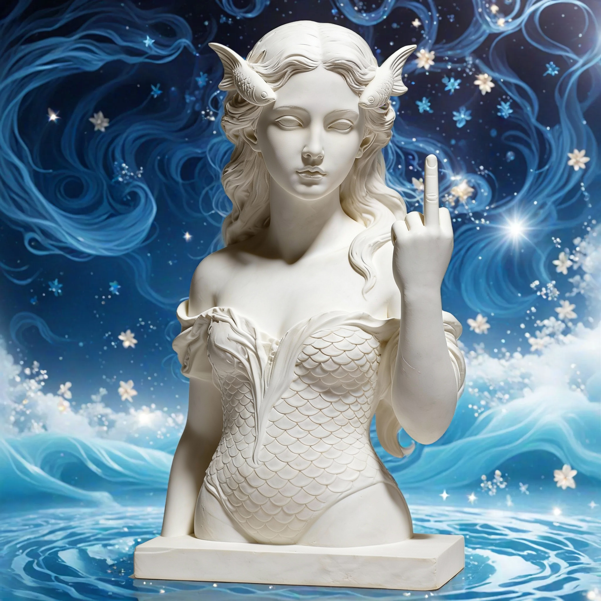 🎨✨ Pisces with Attitude - The original “Talk to the Hand” icon!