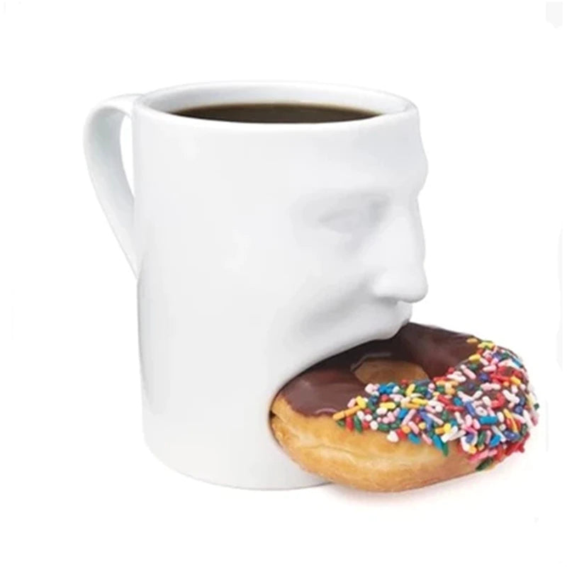 Taza de café de bolsillo con forma de galleta