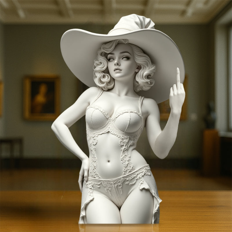🎨✨Golden Diva with Attitude – The Original ‘Talk to the Hand’ Icon!
