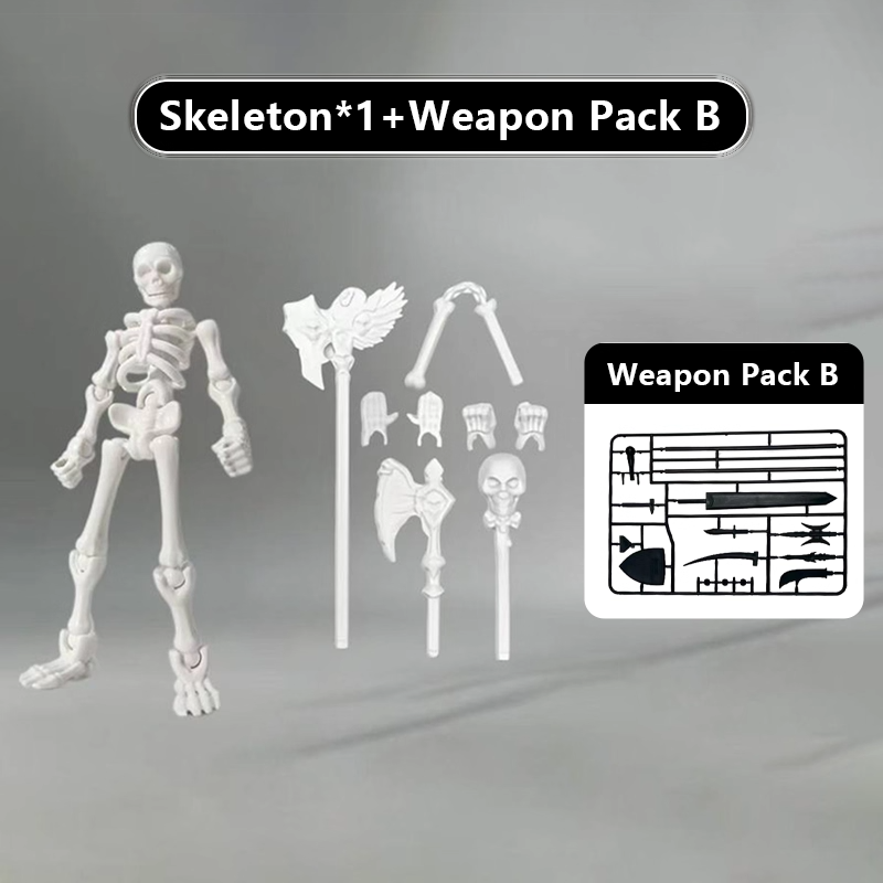 Skeleton fully articulated movable puzzle toys
