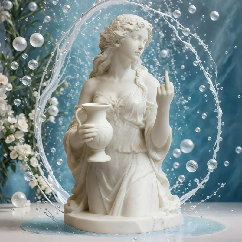 🎨✨ Aquarius with Attitude - The original “Talk to the Hand” icon!