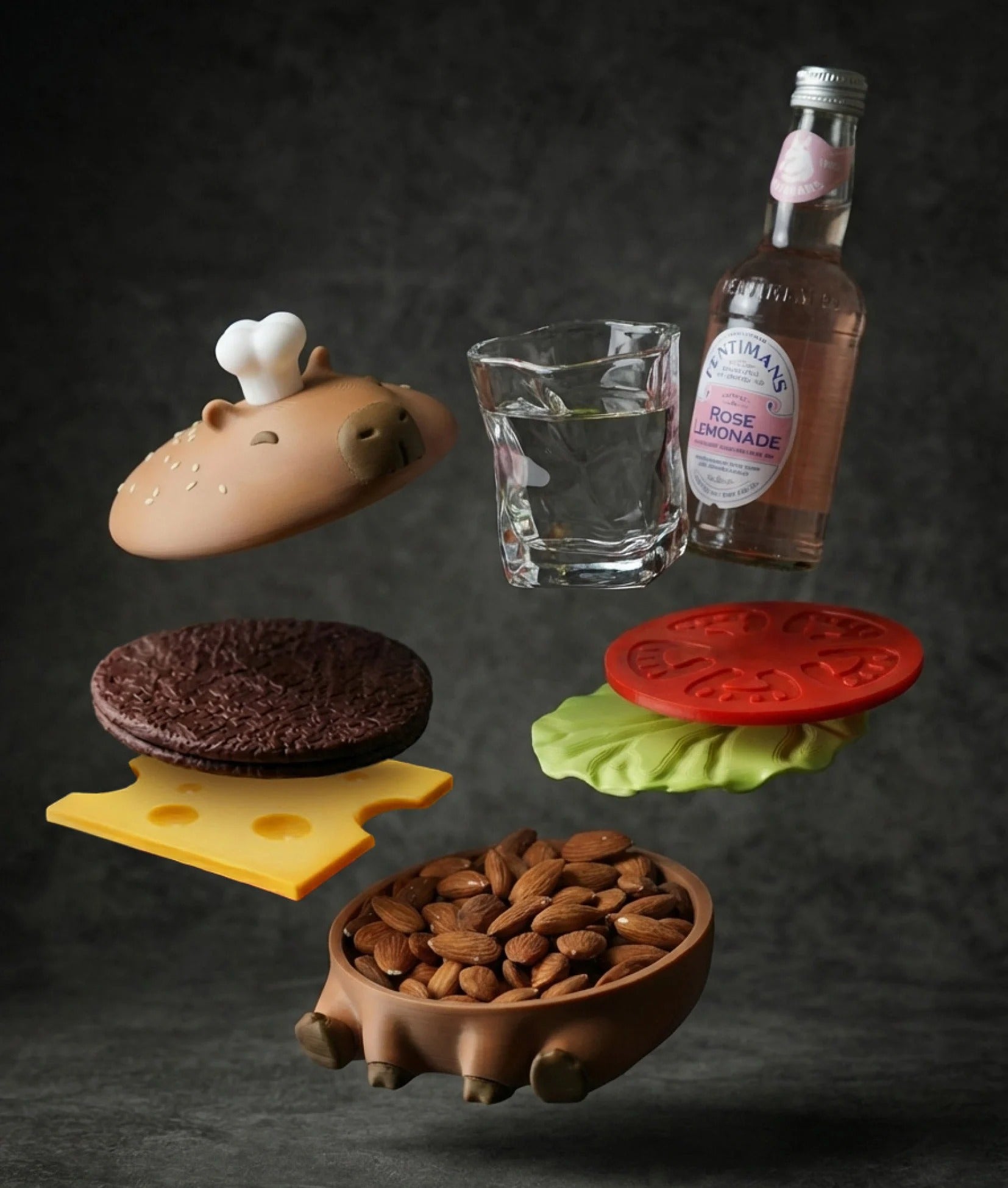 Capy-Burger Coaster Set