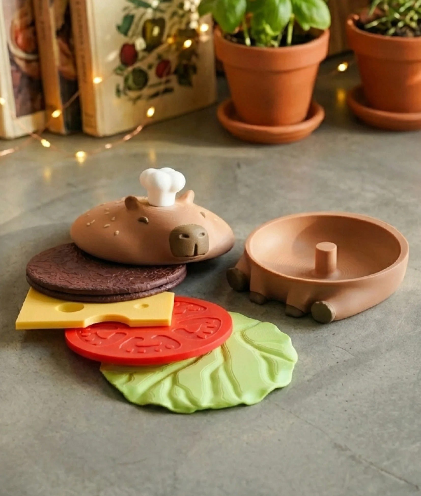 Capy-Burger Coaster Set