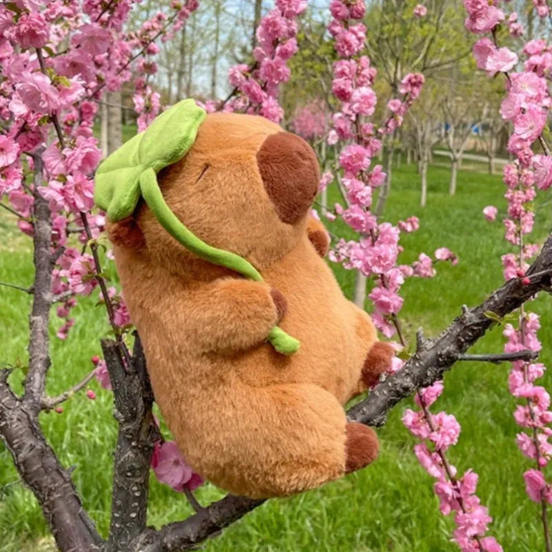 Peluche de hoja de loto de carpincho