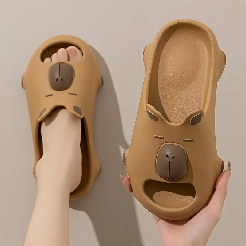 Zapatillas de carpincho de dibujos animados