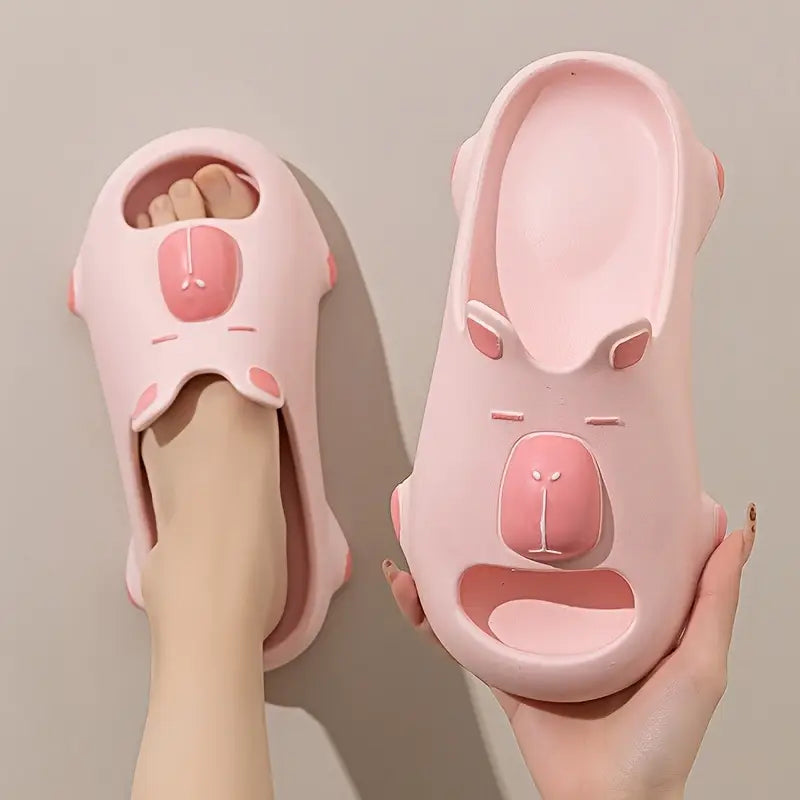 Zapatillas de carpincho de dibujos animados