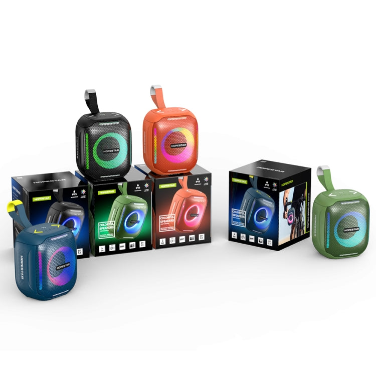 HOPESTAR Party 300mini IPX5 Waterproof Portable Bluetooth Speaker 360 Degree Stereo Outdoor Speaker(Orange)