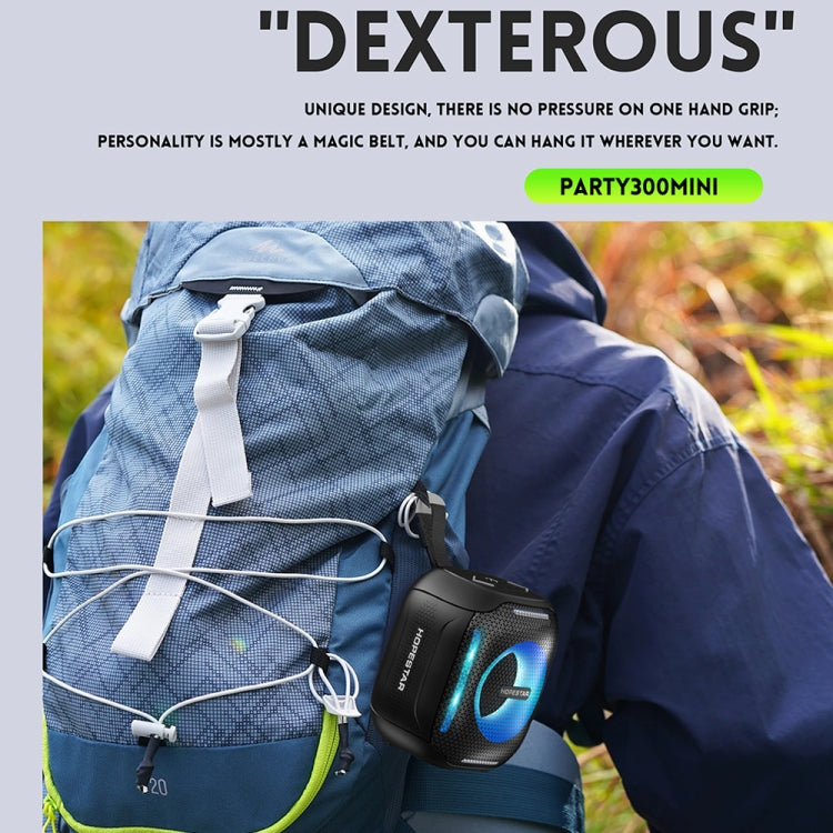 HOPESTAR Party 300mini IPX5 Waterproof Portable Bluetooth Speaker 360 Degree Stereo Outdoor Speaker(Orange)