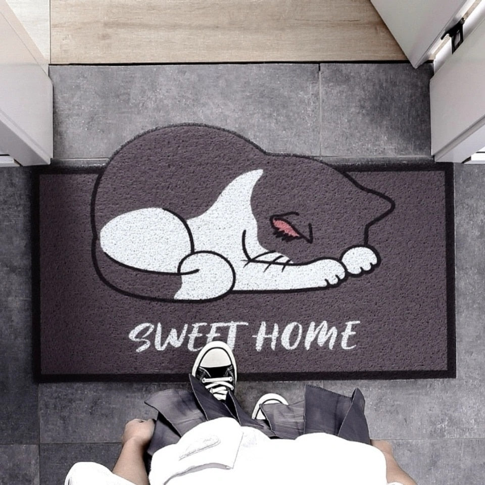 Cartoon Cat Doormat