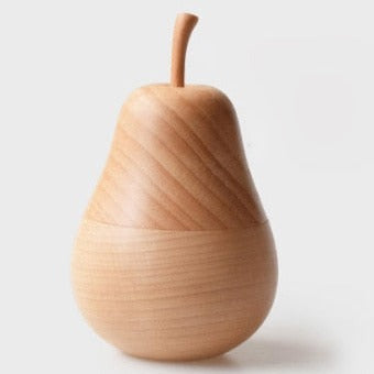 Palillero de madera con forma de pera