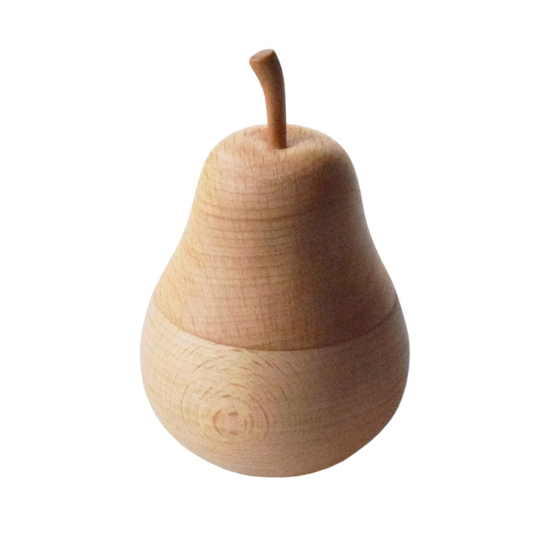 Palillero de madera con forma de pera