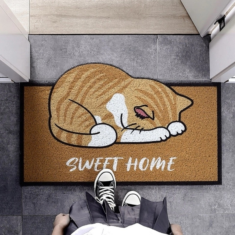 Cartoon Cat Doormat