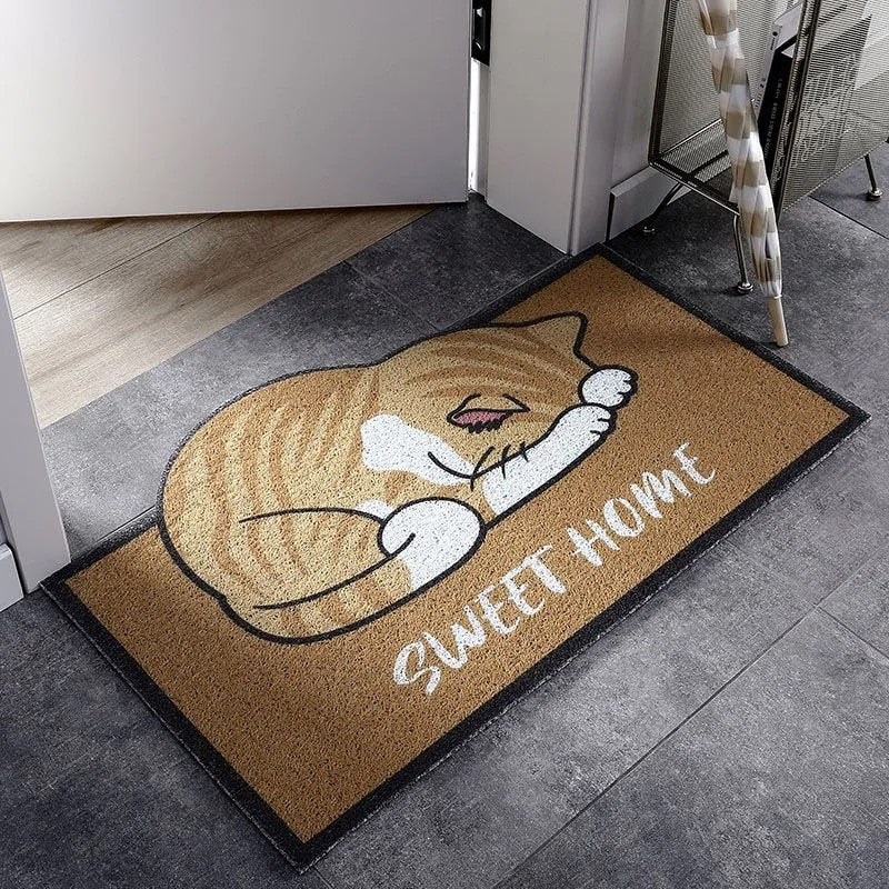 Cartoon Cat Doormat