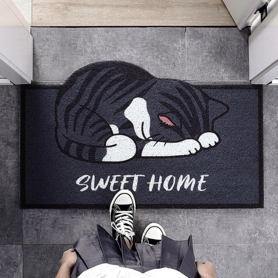Cartoon Cat Doormat
