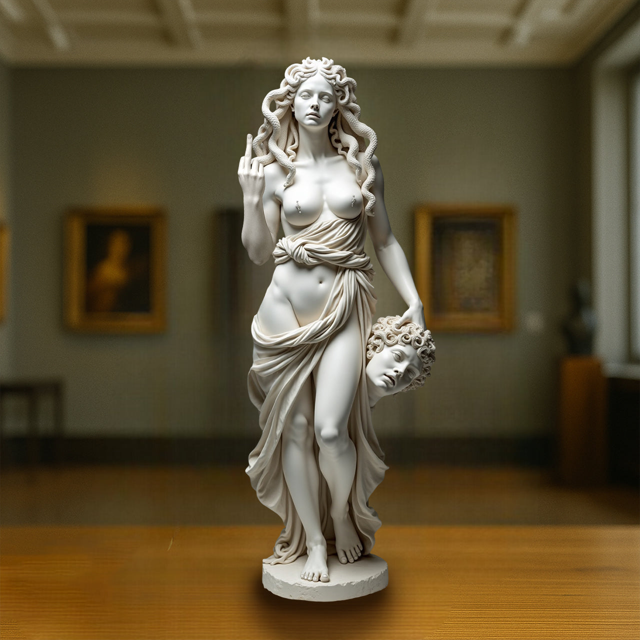 Medusa with Attitude - The original “Talk to the Hand” icon!