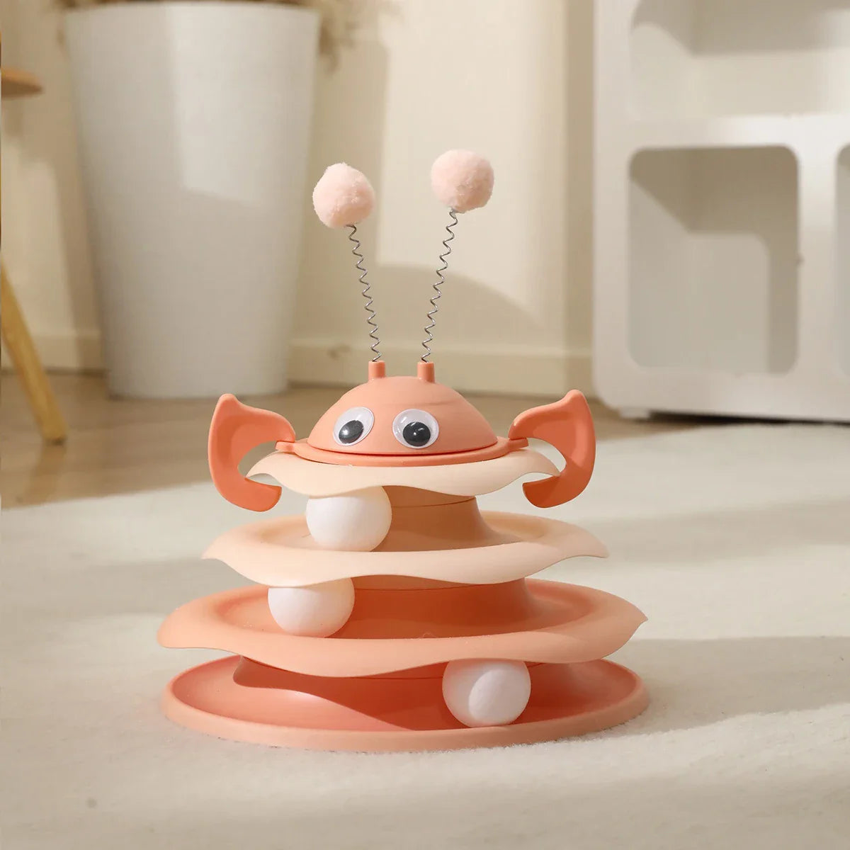 Three Layer Bee Shaped Cat Toy