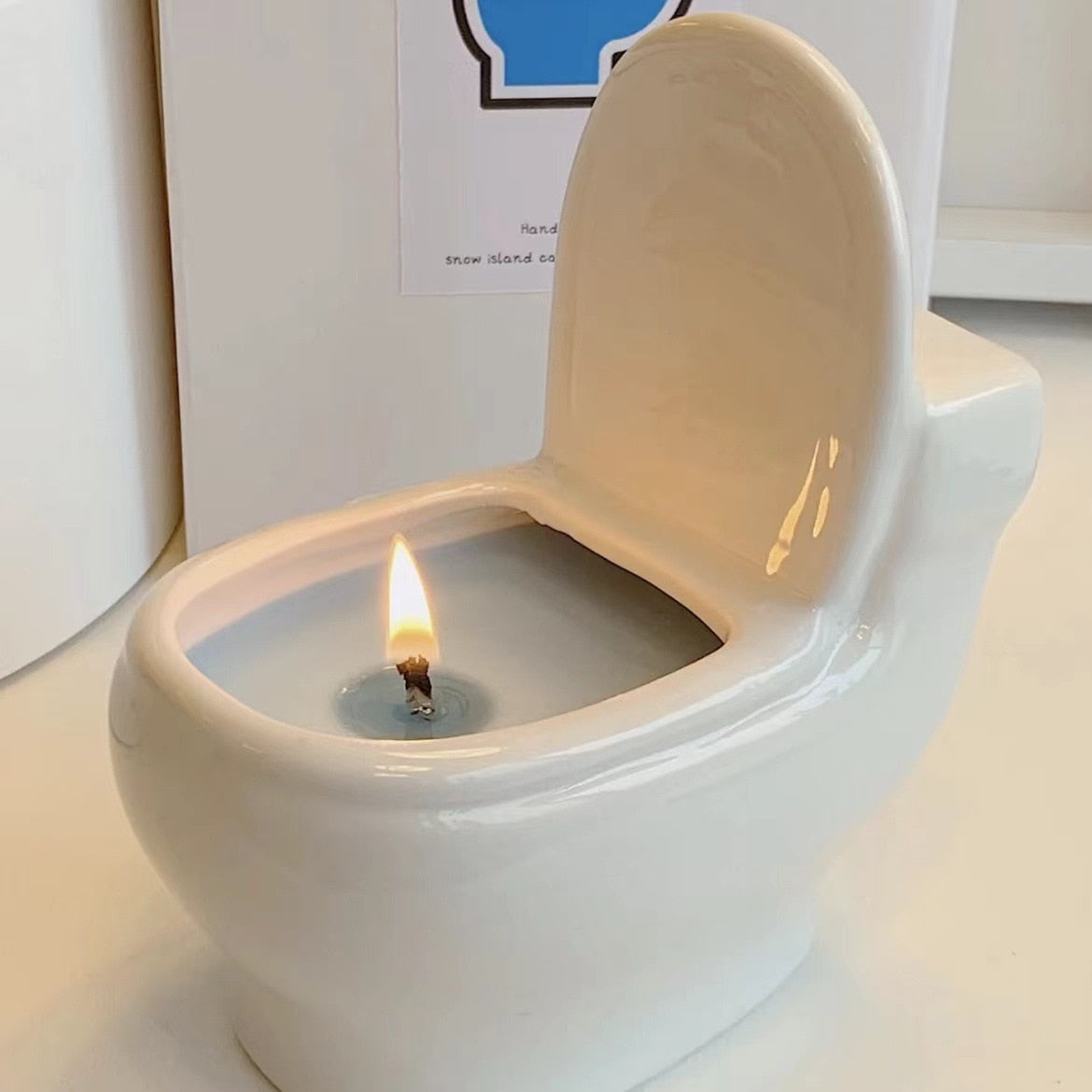 Vela de aromaterapia creativa y divertida para el baño