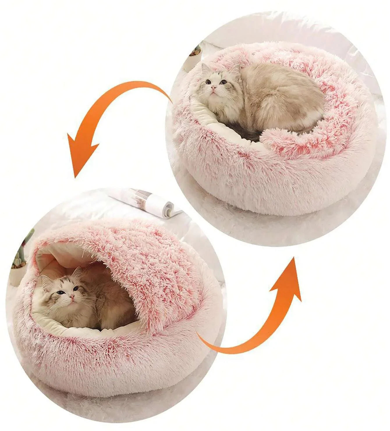 Soft Plush Cat Bed