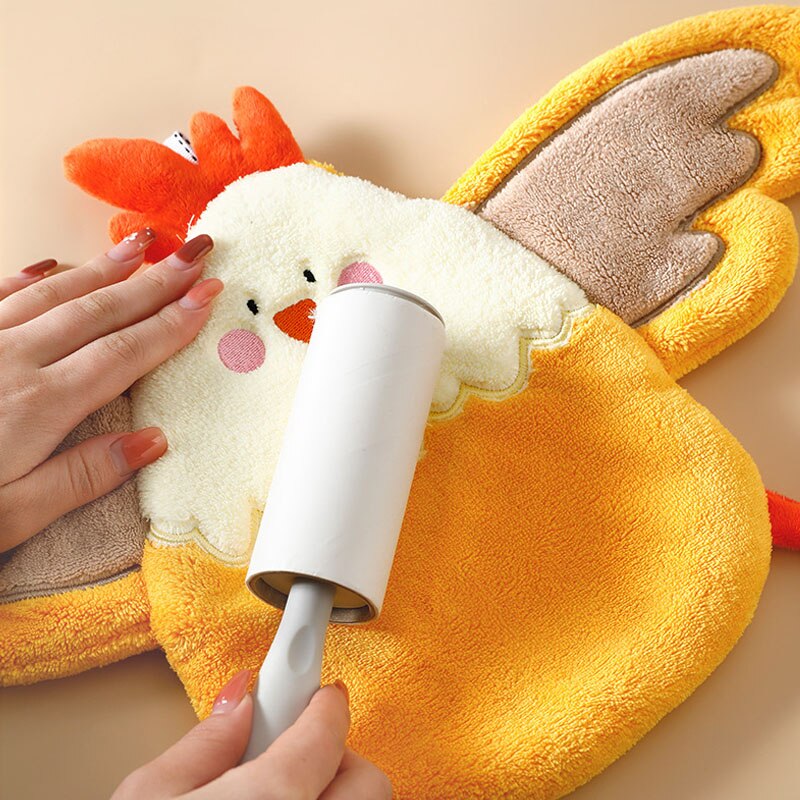 Toalla de manos de secado rápido con forma de pollo