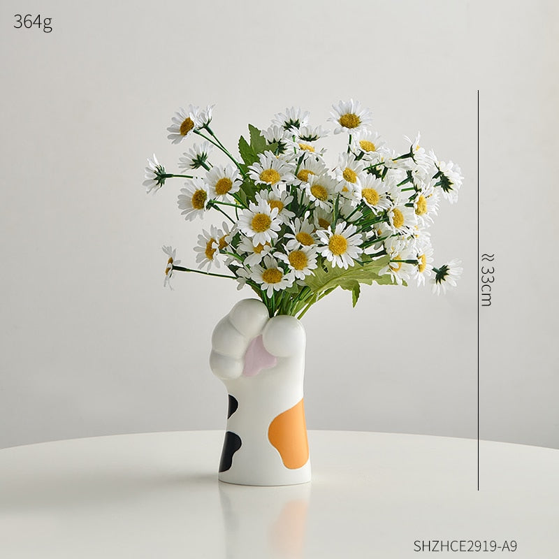 Cute Cat Claw Design Vases