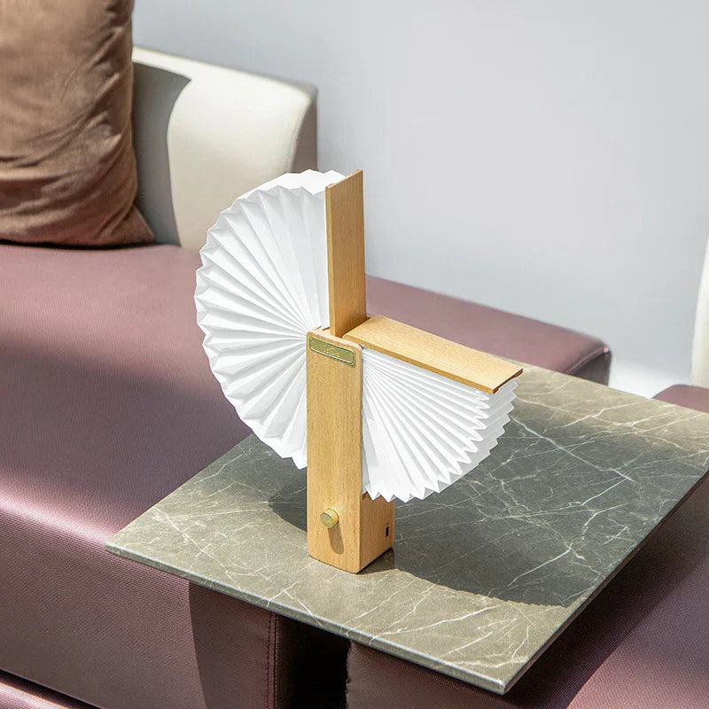 Lámpara de mesa portátil recargable con esfera luminosa de 360 ​​grados