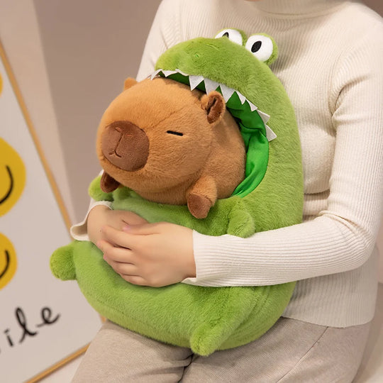 El más lindo dinosaurio de peluche de capibara