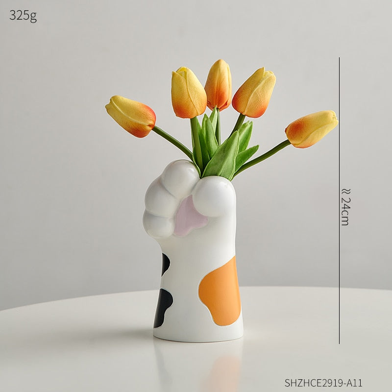 Cute Cat Claw Design Vases