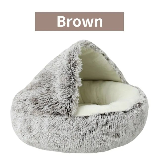 Soft Plush Cat Bed