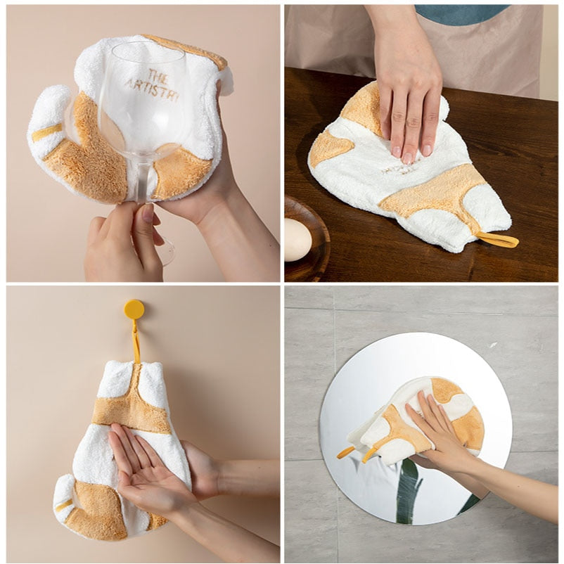 Cute Cat Hand Towels