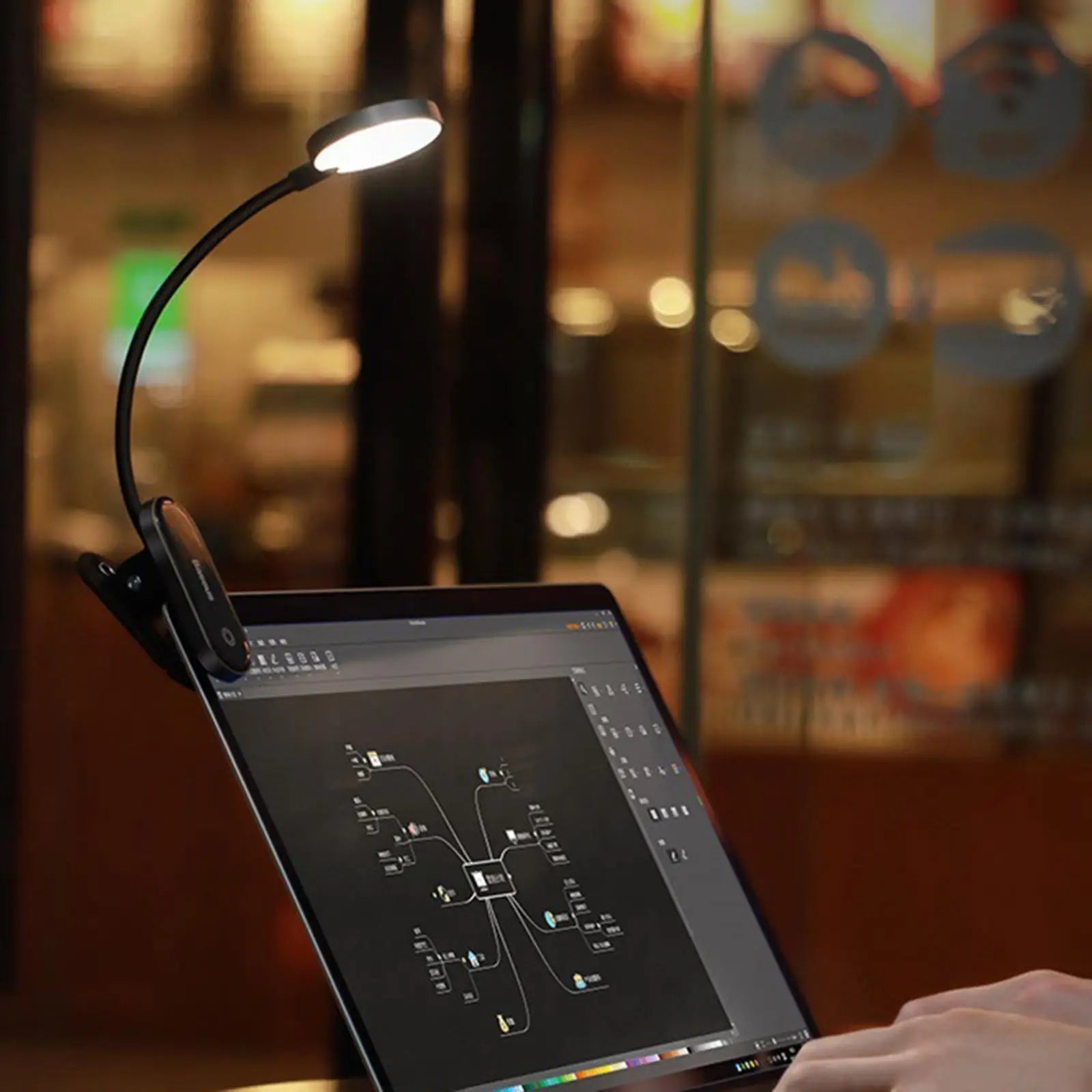 Lámpara de escritorio de cuello de cisne flexible de 360 ​​grados