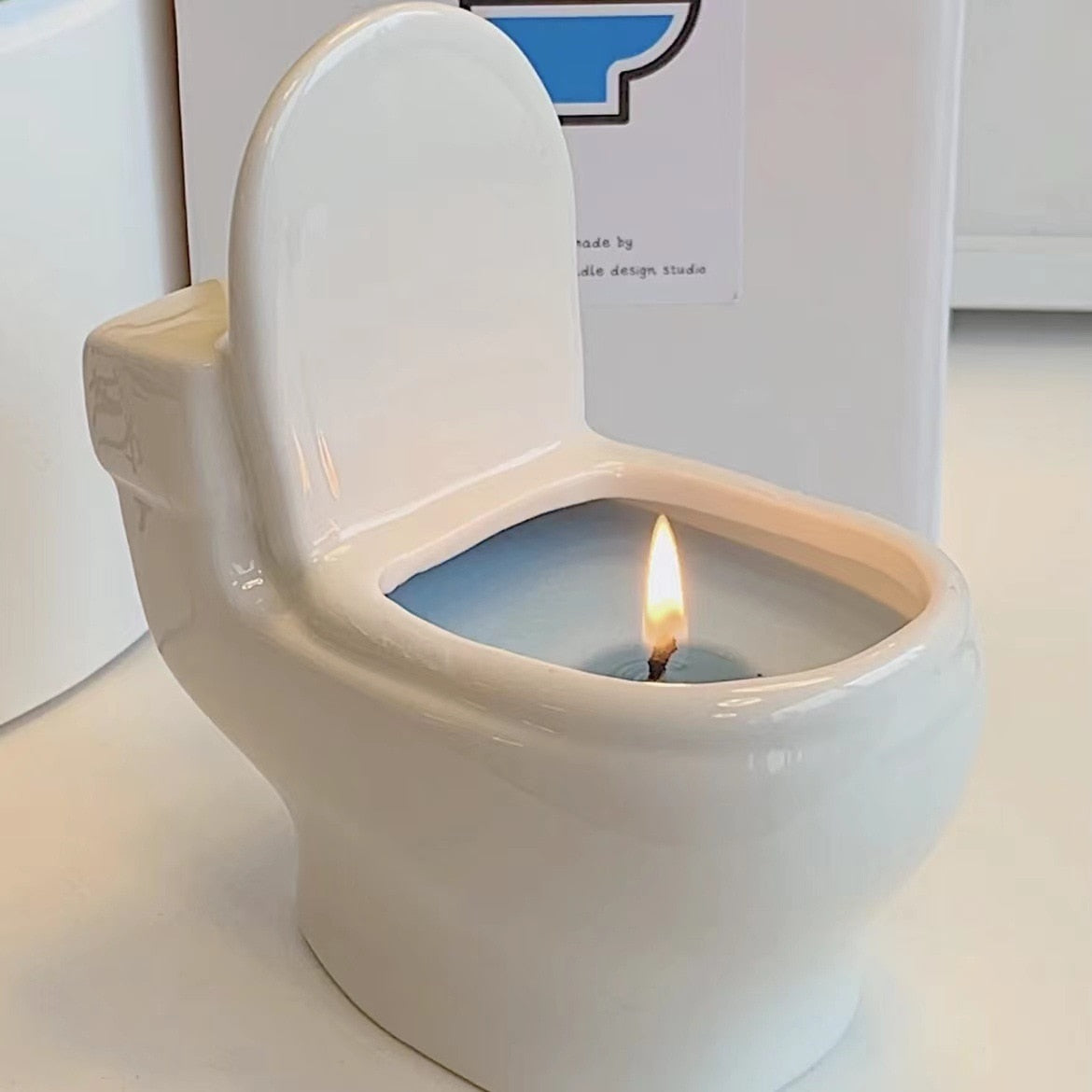 Vela de aromaterapia creativa y divertida para el baño