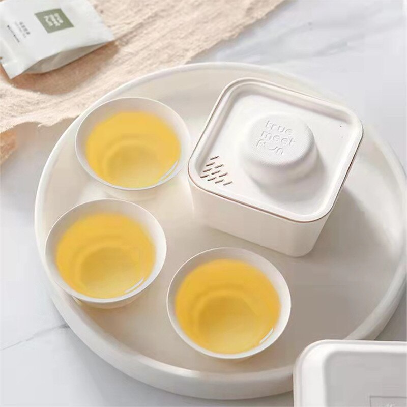 Juego de té portátil minimalista japonés