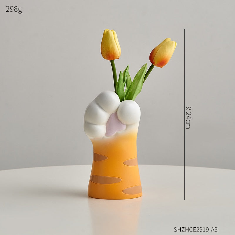 Cute Cat Claw Design Vases
