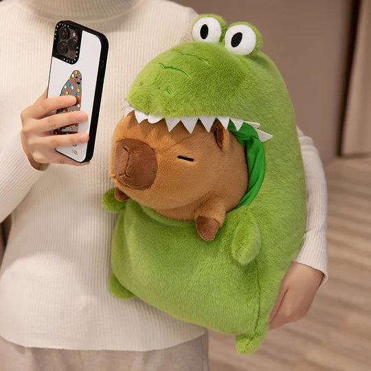 El más lindo dinosaurio de peluche de capibara