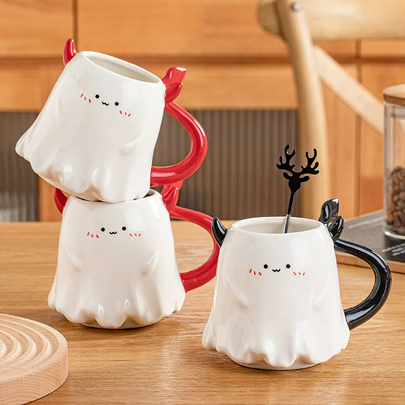 Taza de dibujos animados de mini diablo