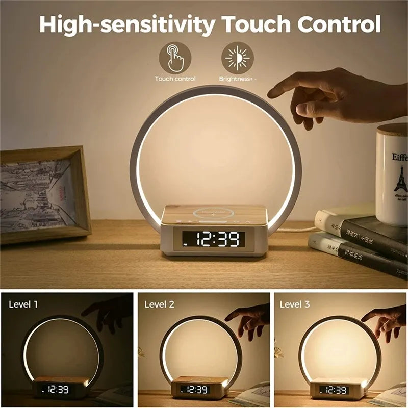 Lámpara interactiva con cargador inalámbrico Night Circle