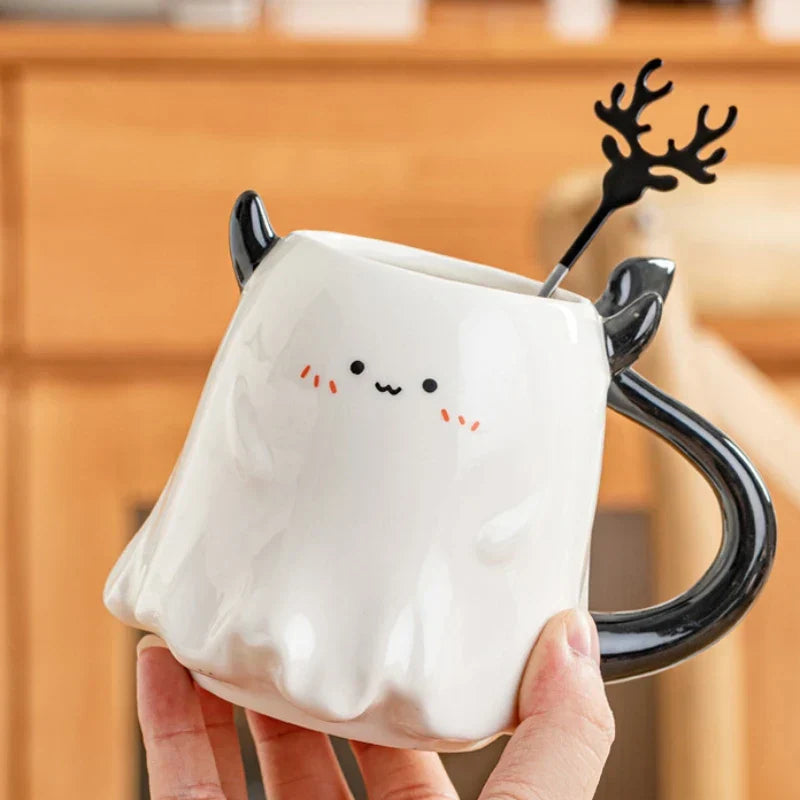Taza de dibujos animados de mini diablo