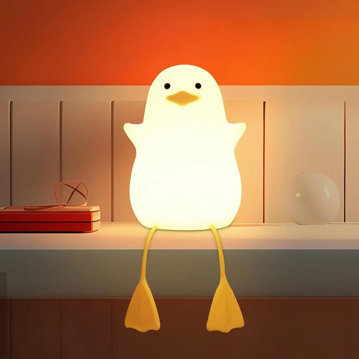 Lámpara de escritorio LED con luz suave y encantadora de pato