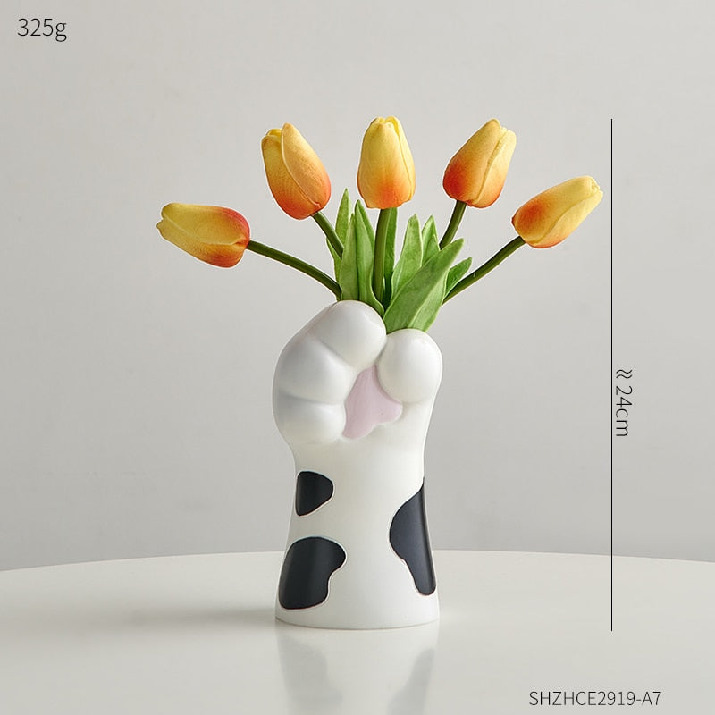 Cute Cat Claw Design Vases