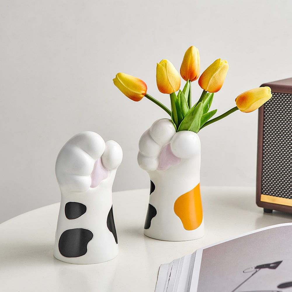 Cute Cat Claw Design Vases