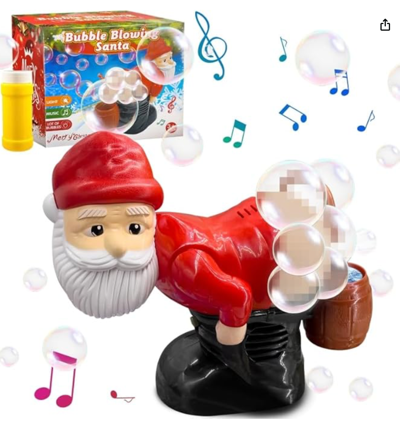 Christmas Funny Bubble Toy Santa Claus