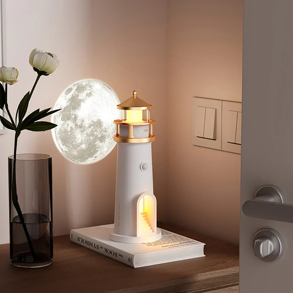 Luces ambientales de faro con Bluetooth, música y proyección regulable