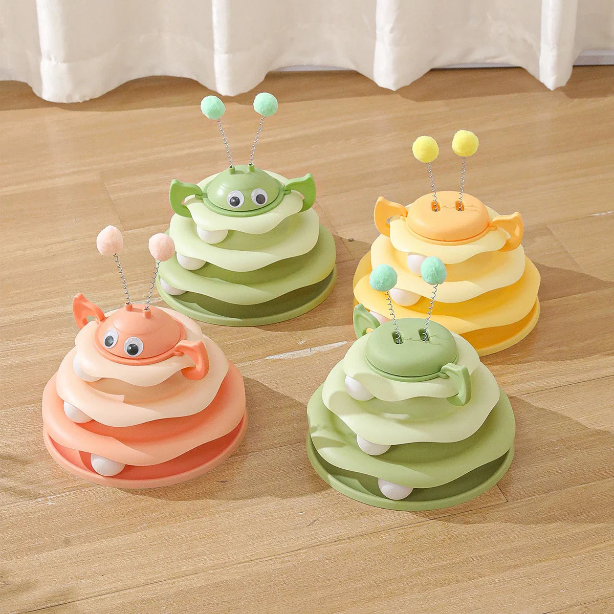 Three Layer Bee Shaped Cat Toy