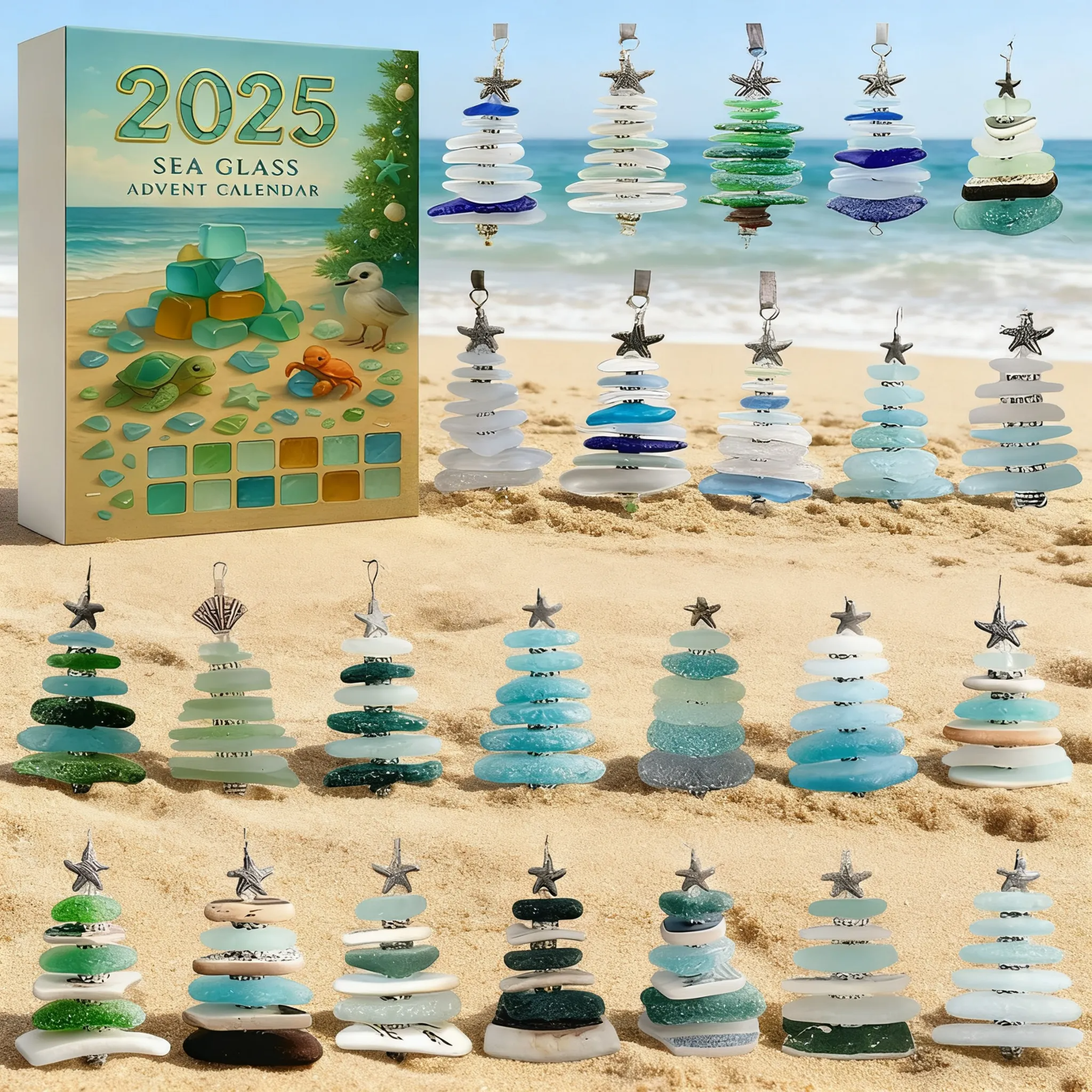 🎄Sea Glass Christmas Tree Advent Calendar 2025🌟
