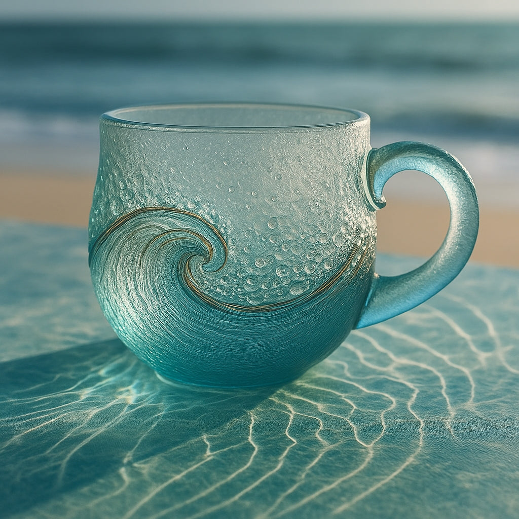 🌊Sea Glass Wave Mug