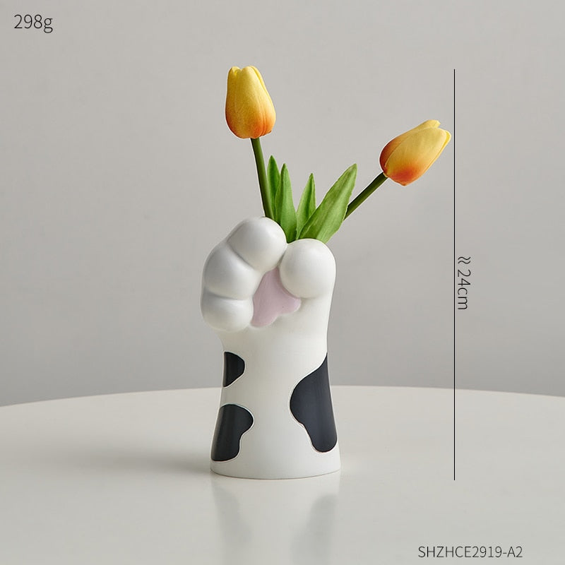 Cute Cat Claw Design Vases