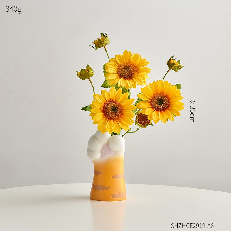 Cute Cat Claw Design Vases