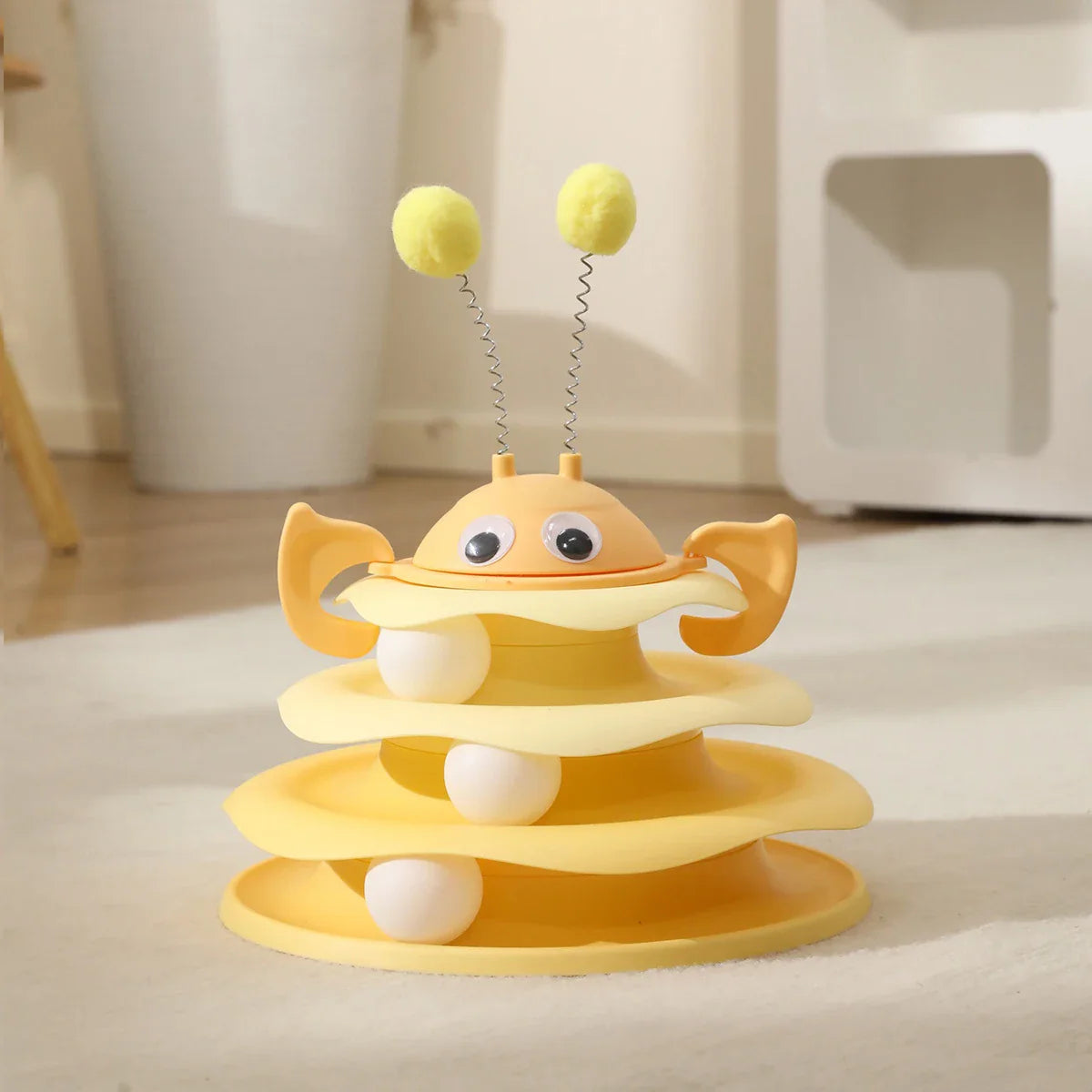 Three Layer Bee Shaped Cat Toy