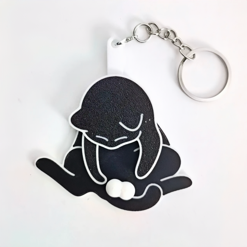 Trick or Treat Kitten Acrylic Keychain