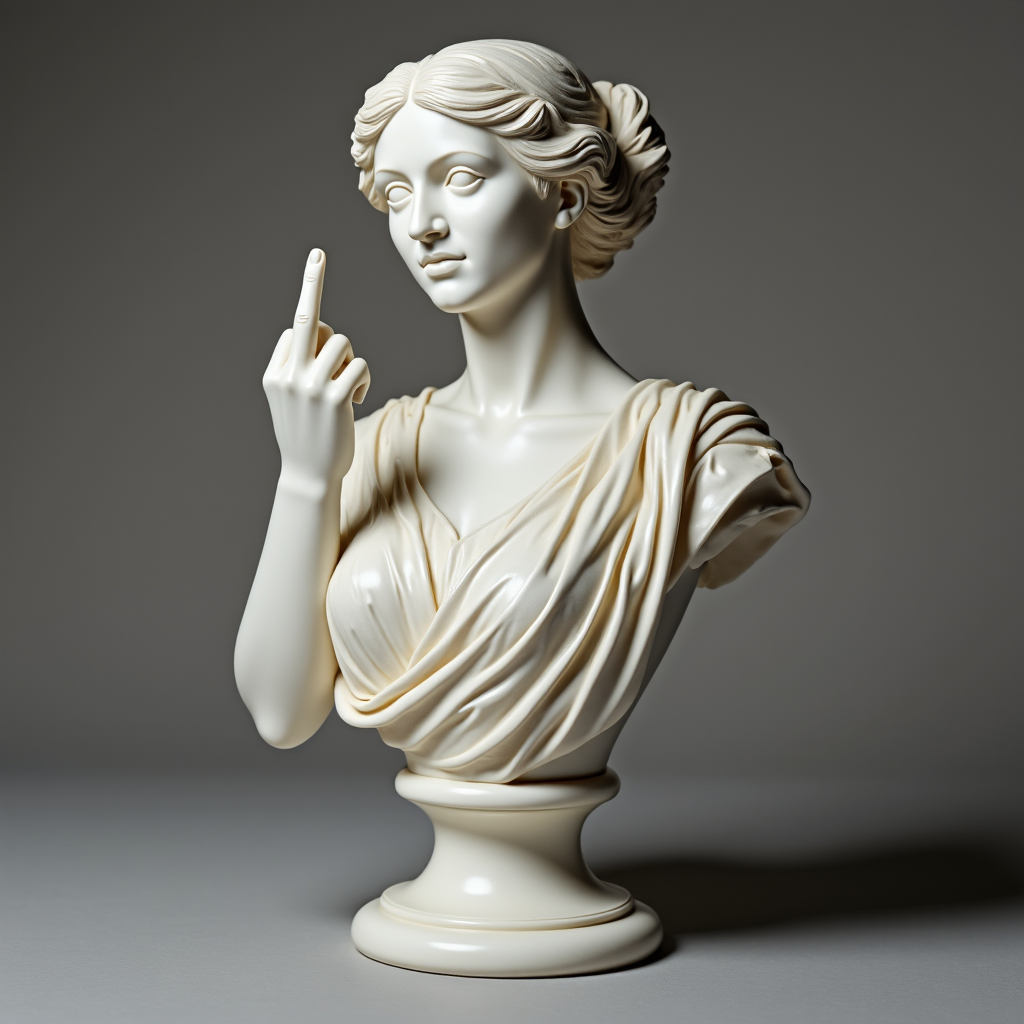 Venus con Actitud: ¡El ícono original de «Hable con la mano»!